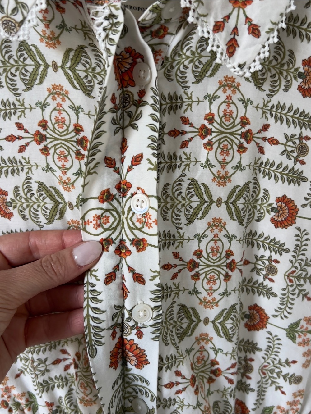 Anthropologie Eleanora Printed Long Sleeve Maxi Shirt Dress - Picture 7 of 8